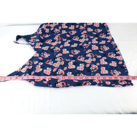 Banana Republic‎ Blouse Floral Navy Sleeveless with Adjustable Straps - Size M - Picture 10 of 10